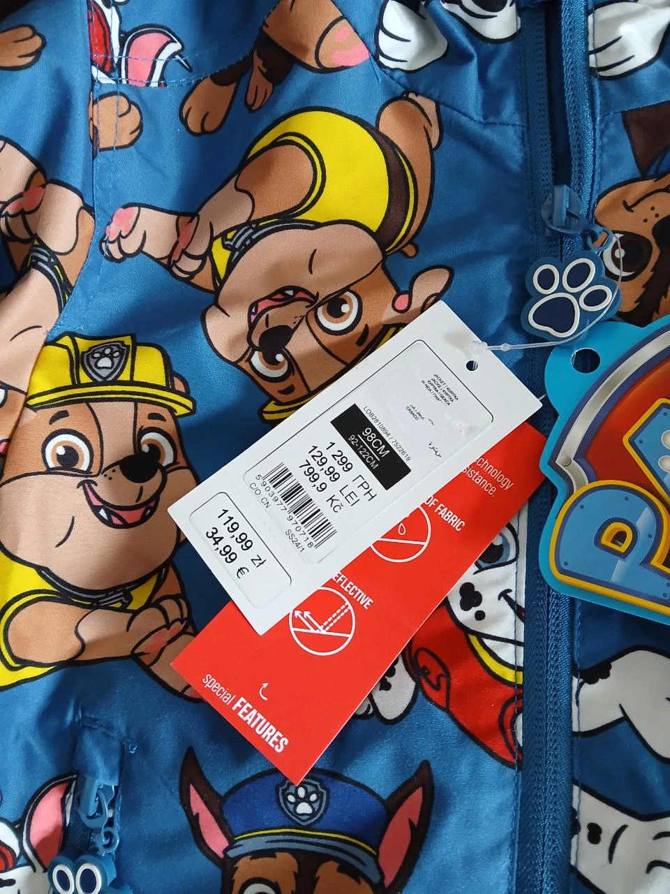 chaqueta parka impermeable para niño Paw Patrol 98 cm 3 años – photo 4